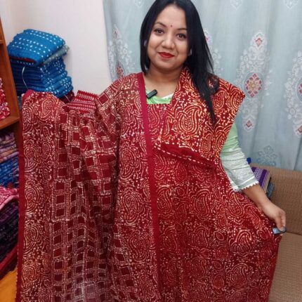 প্রাইড কটন | মোম বাটিক ড্রেস